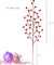 Set of 24 Red Holly Berry Stems with Lifelike Berries | 19-Inch | Festive Holiday Decor | Trees, Wreaths, & Garlands | Christmas Picks | Home & Office Decor - 2024 Christmas Collection, Floral Home by Artificial Flowers